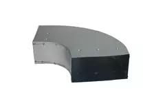 Curva 90 grados 170x80 mm horizontal para conductos