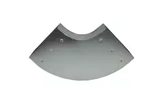Curva 90 grados 170x80 mm horizontal para conductos