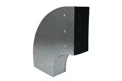 Curva 90 grados 170x80 mm horizontal para conductos