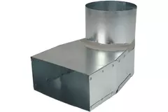 Tubo ángulo 170x80 mm a diámetro 160 mm mm para canalización