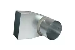 Tubo ángulo 170x80 mm a diámetro 160 mm mm para canalización