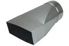 Adaptador de 170x80 mm a 160 mm de diámetro para conductos