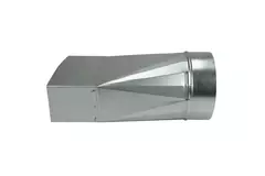 Adaptador de 170x80 mm a 160 mm de diámetro para conductos