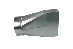 Adaptador de 170x80 mm a 160 mm de diámetro para conductos