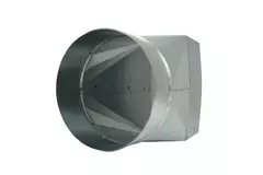 Adaptador de 170x80 mm a 160 mm de diámetro para conductos