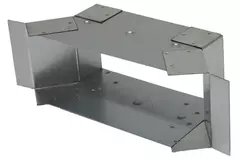 Conexión lateral 170x80 mm para conducto de humos