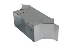 Conexión lateral 170x80 mm para conducto de humos