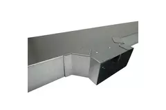 Conexión lateral 170x80 mm para conducto de humos