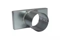 Tapa 170x80 mm con conexión de 80 mm de diámetro para conducto de humos