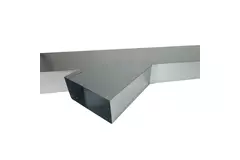 Conexión lateral 170x80 mm 45 grados para conductos
