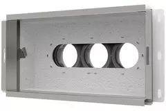 Colector de pared Vent-Axia Uniflexplus con conexión trasera Aislado 3x Ø69mm para conector de 300 x 150mm