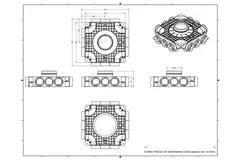 Distribuidor compuesto Vent-Axia Uniflexplus con conexión lateral 12x Ø69 mm con boquilla Ø160 mm