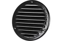 Rejilla de ventilación metálica redonda Ø 125mm negro - MR125M - RAL9005