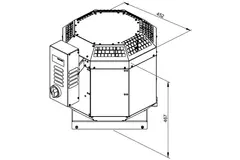 Extractor de tejado catering con frecuencia controlada - DVN 250 D2 30