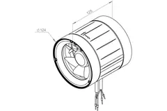 Ventilador de tubo 125mm flujo mixto ETAMASTER - EM 125 EC 01