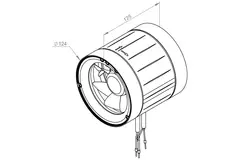 Ventilador de tubo 125mm flujo mixto ETAMASTER - EM 125 EC 02