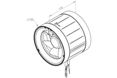 Ventilador de tubo 160mm flujo mixto ETAMASTER - EM 160 EC 02