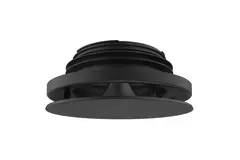 Vent-Axia Uniflexplus RV Z 125 mm válvula de suministro y drenaje ajustable - negro