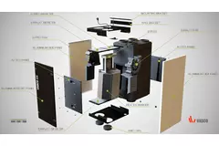Unidad de VMC con recuperación de calor Vasco DX5 - 500m³/h - incluye mando inalámbrico