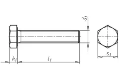 Perno prisionero m8x25mm. galv.8.8 din933 (200 uds)