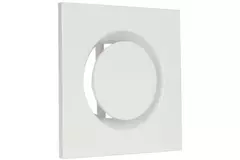 Válvula de extracción de ventilación metálica cuadrada Ø 100 mm blanco con muelles de sujeción - DVSQ100