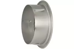 Rejilla de ventilación metálica redonda incl. manguito de montaje Ø 180 mm aluminio - DWRA180S