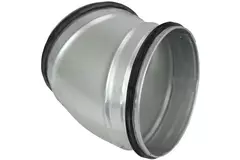 Codo helicoidal redondo 30º Ø 80 mm para tubos helicoidales