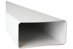 Conducto rectangular de plástico 110x55 mm longitud = 1 metro - K-1