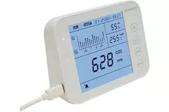 Medidor de CO2 EnviSense con registrador de datos - incluye panel de control digital