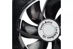Extractor de baño Vent-Axia Lo-Carbon iQ de diseño plano NEGRO Ø 100 - 125 mm