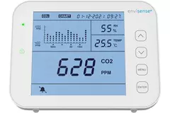 Medidor de CO2 EnviSense con registrador de datos - incluye panel de control digital