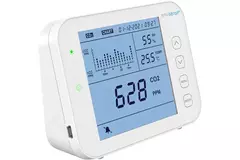 Medidor de CO2 EnviSense con registrador de datos - incluye panel de control digital