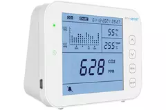 Medidor de CO2 EnviSense con registrador de datos - incluye panel de control digital