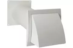 Pasamuros de ventilación SPK3 Ø100mm con válvula de no retorno
