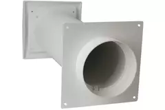 Pasamuros de ventilación SPK3 Ø100mm con válvula de no retorno
