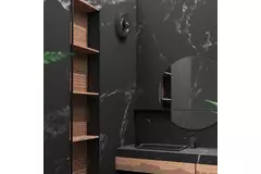 Extractor de baño Svara con temporizador, sensor de humedad y de luz, 100-125 mm (controlado por aplicación) NEGRO