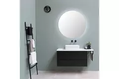 Extractor de baño Svara con temporizador, sensor de humedad y de luz, 100-125 mm (controlado por aplicación) NEGRO