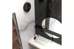 Extractor de baño Svara con temporizador, sensor de humedad y de luz, 100-125 mm (controlado por aplicación) NEGRO