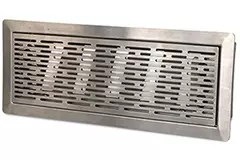 Rejilla de suelo con ranura ajustable Vent-Axia Uniflexplus - acero inoxidable cepillado - VRVBS
