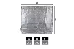 Cubierta para unidades exteriores grandes 860 x 700 x 350 mm