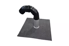 Juego de penetración en tejado Ø110mm con cubierta bituminosa, tubo de 200mm