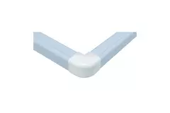 Conducto de climatización Climaplus Ángulo codo exterior 125 x 75mm RAL 9010 BLANCO