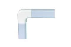 Conducto de climatización Climaplus Ángulo codo plano 125 x 75mm RAL 9010 BLANCO