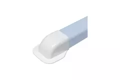 Conducto de climatización Climaplus Tapón de pared 125x75mm RAL 9010 BLANCO