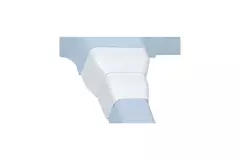 Conducto de climatización Climaplus Reducción de 125x75 a 90x65mm RAL9010 BLANCO