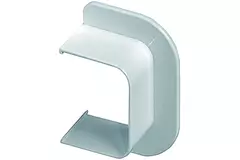 Rosetón de pared para conductos de climatización Climaplus 90x65mm RAL 9010 BLANCO