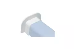 Conducto de climatización Climaplus Rosetón de pared plano 125 x 75mm RAL 9010 BLANCO