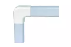 Climaplus conducto aire acondicionado Curva plana 70x55mm RAL 9010 BLANCO