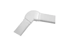 Conducto climatización Climaplus Curva regulable 70x55mm RAL 9010 BLANCO