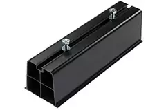 Barra de montaje exterior de PVC duro, longitud 450 mm